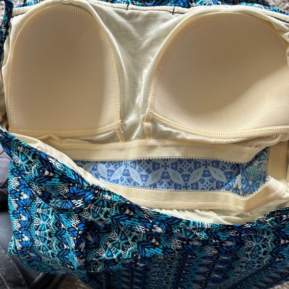 Miraclesuit Blue Patterned Swim Camisole - Picture 10 of 10